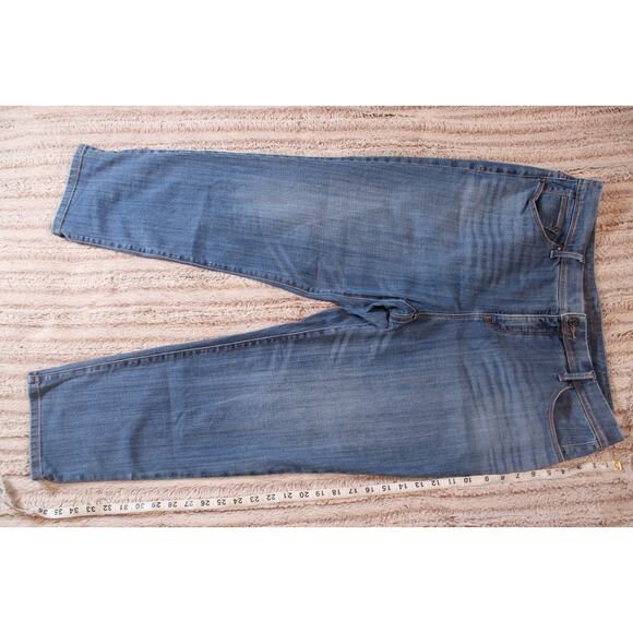 Chicos So Slimming Girlfriend Crop Jeans Chicos Sz Blue Jeans, nice - Picture 1 of 14